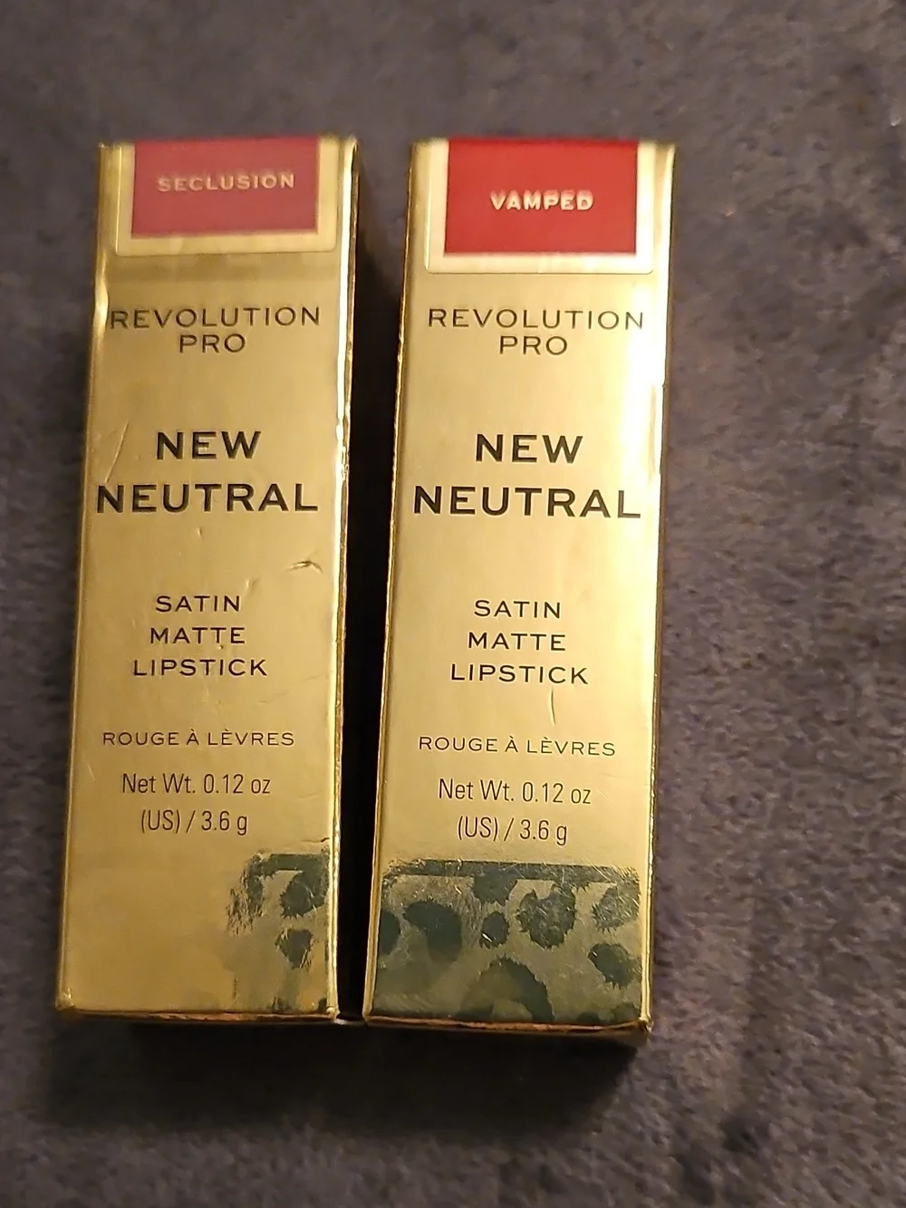 Revolution New Neutral Satin Matte Lipstick — Seclusion & Vamped (2-Pack)